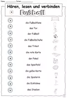 Vorschau - Arbeitsblätter - Hören lesen und verbinden mit Codes Fußball Anybook Pro - Seite 3
