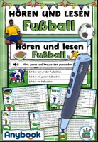 Vorschau - Arbeitsblätter - Hören und lesen mit Codes Fußball Anybook Pro - Deckblatt