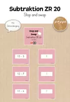 Vorschau - Spiele - Subtraktion ZR 20 - Stop and Swap (mit ZÜ) - Deckblatt