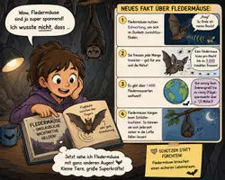 Vorschau - Poster - Stundeneinstieg Fledermaus - Deckblatt