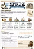 Vorschau - Arbeitsblätter - Geschichte Zeitreise - Reise in der Zeit - Seite 1