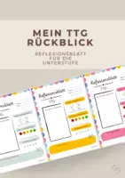 Vorschau - Arbeitsblätter - Mein TTG Rückblick - Deckblatt