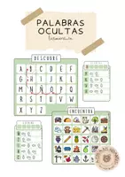 Vista previa - Refuerzo / NEE / Materiales de apoyo - Palabras Ocultas - Direccionalidad - Portada