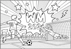 Vorschau - Mal- und Bastelvorlagen - Fußball WM 2026 - Seite 2