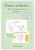 Vorschau - Stundenentwürfe - Bienen: Warum fliegen Bienen zu Blumen? - Deckblatt