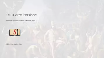 anteprima - Presentazioni / Lavagne - Le Guerre Persiane: Unità Didattica Completa - Pagina di copertina