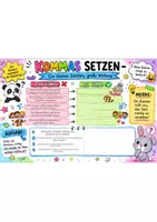 Vorschau - Arbeitsblätter - Kommasetzung Arbeitsblatt Übungen Klasse 3 Klasse 4 Deutsch DaZ DaF - Seite 1