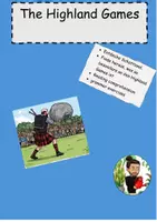 Vorschau - Arbeitsblätter - The Highland Games I Arbeitsblatt Englisch (Interkulturelles Lernen, Grammatiktraining & Leseverständnis) - dreifachdifferenziert inkl. Lösungen - Deckblatt