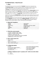 Vorschau - Arbeitsblätter - The Highland Games I Arbeitsblatt Englisch (Interkulturelles Lernen, Grammatiktraining & Leseverständnis) - dreifachdifferenziert inkl. Lösungen - Seite 1