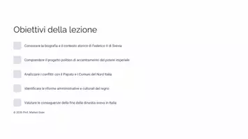 anteprima - Presentazioni / Lavagne - Federico: lo Stupor Mundi e il tramonto dell’Impero - Pagina 1