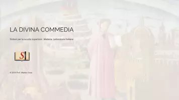 anteprima - Presentazioni / Lavagne - La Divina Commedia: Struttura, Cosmologia e Poetica - Pagina di copertina