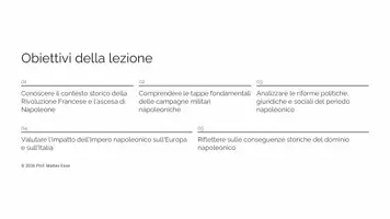 anteprima - Presentazioni / Lavagne - Napoleone Bonaparte: l’Ascesa e le Riforme - Pagina 1