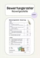 Vorschau - Klassenarbeiten - Reizwortgeschichte Bewertungsraster Klassenarbeit (Kl.2-4) - Deckblatt