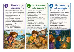 anteprima - Testo - "Scrivo in estate" - 18 tracce di testi narrativi - Pagina 1