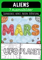 Vorschau - Mal- und Bastelvorlagen - Aliens Bild Grundschule Ausmalbilder Aliens Grundschule - Deckblatt