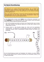 Vorschau - Arbeitsblätter - Kryptologie/Geheimschriften Unterrichtsmaterial Klasse 5–7 – Skytale, Caesar, Freimaurer, Vigenère & Polybios Verschlüsselung (Arbeitsblätter, Stationenlernen & Projekte mit Lösungen) - Seite 3