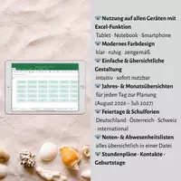 Vorschau - Lehrpläne/Lehrermaterial - Excel koalaplan Lehrerkalender 2026-2027 - Seite 1