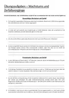 Vorschau - Arbeitsblätter - Sachaufgaben: Wachstum und Zerfall (Exponentialfunktion) - Seite 3