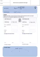 Vorschau - Arbeitsblätter - Arbeitsblatt Diskriminante - Seite 1