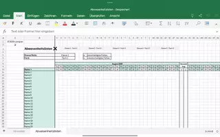 Vorschau - Lehrpläne/Lehrermaterial - koalaplan Abwesenheitsliste Excel-Planung - Deckblatt