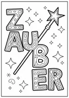 Vorschau - Mal- und Bastelvorlagen - Zauber Malvorlagen Ausmalbilder Poster kreative Zauber Grundschule - Seite 1