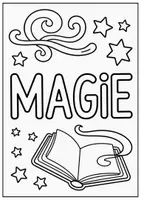 Vorschau - Mal- und Bastelvorlagen - Zauber Malvorlagen Ausmalbilder Poster kreative Zauber Grundschule - Seite 2