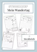 Vorschau - Arbeitsblätter - Steckbrief Mein Wandertag / Exkursion - Deckblatt