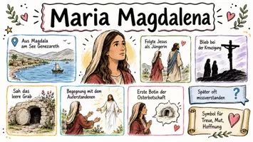 Vorschau - Arbeitsblätter - Arbeitsblätter "Maria Magdalena" + Lösung & MP3 + Mindmap + Infografik - Seite 1