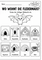 Vorschau - Arbeitsblätter - Fledermaus Lebenszyklus - Interaktives Faltbuch - Seite 2