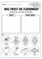 Vorschau - Arbeitsblätter - Fledermaus Lebenszyklus - Interaktives Faltbuch - Seite 3