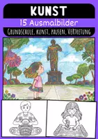 Vorschau - Mal- und Bastelvorlagen - Kunst Mandalas für Kinder Ausmalbilder für Grundschule Kunst - Deckblatt