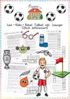 Vorschau - Arbeitsblätter - Sport & Fußball: Lese-Klebe-Rätsel (Leseförderung & Logik) - Deutsch - Kl. 2/3 - Deckblatt