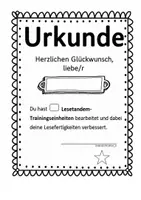 Vorschau - Arbeitsblätter - Urkunden für das Lesetandem - Seite 2
