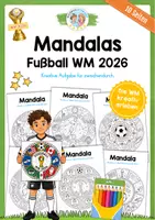Vorschau - Mal- und Bastelvorlagen - Fußball WM 2026: 10 Mandalas - Deckblatt