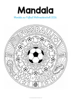 Vorschau - Mal- und Bastelvorlagen - Fußball WM 2026: 10 Mandalas - Seite 3