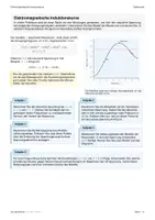Vorschau - Arbeitsblätter - Analysis Anwendung (4. Grad): Elektromagnetische Induktionskurve - Deckblatt
