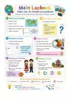 Vorschau - Arbeitsblätter - Ethik Andersartigkeit. Ein fremdes Land entdecken. Lapbook - Deckblatt
