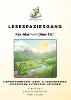 Vorschau - Arbeitsblätter - Lesespaziergang: Rex-Alarm im Dino-Tal! - Deckblatt