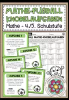 Vorschau - Arbeitsblätter - Fußball (WM 2026) - Knobelaufgaben für den Matheunterricht (4./5. Schulstufe) - Deckblatt