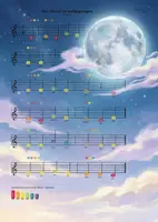 Vorschau - Arbeitsblätter - Der Mond ist aufgegangen - Boomwhacker-Noten | farbig - Deckblatt