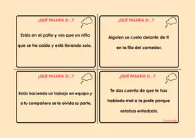 Vista previa - Refuerzo / NEE / Materiales de apoyo - Tarjetas de Resolución de Conflictos y Pragmática - página 1