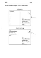 Vorschau - Arbeitsblätter - Materialsammlung zum Schuljahresende: Briefe und Karten schreiben - Seite 1