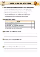 Vorschau - Arbeitsblätter - Der Löwe und die Maus - Fabeln lesen und verstehen | Kl. 5/6 - Seite 2