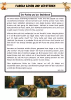 Vorschau - Arbeitsblätter - Der Fuchs und der Steinbock - Fabeln lesen und verstehen | Kl. 5/6 - Seite 1