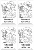 Vorschau - Mal- und Bastelvorlagen - Rätselheft: Sommer (Feriengruß, Sommerferien, BrainBreak Entspannung Schuljahresende) - Seite 3