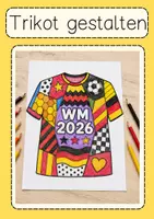 Vorschau - Arbeitsblätter - Kunst Fußball WM 2026 Trikot gestalten Klasse 2 - 4 - Seite 2