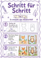 Vorschau - Stundenentwürfe - Kunst: Waldtiere im Wald (mit Vorlage) - Seite 3