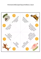 Vorschau - Spiele - Himmel & Hölle mit Bauernhoftieren - auch für Homeschooling - Seite 1