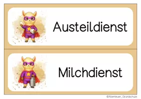 Vorschau - Bildkarten - Lamaklasse Klassendienste Klassentier Lama - Seite 3