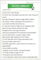 Vorschau - Arbeitsblätter - Fußball Lesetexte Klasse 1–2 | Geschichte & Sachtext mit differenzierten Aufgaben und Lösungen - Seite 2